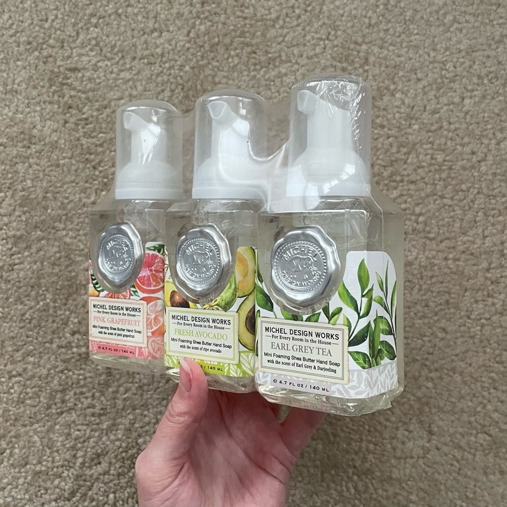 Michel Design Works Mini Hand Soap Set: Pink Grapefruit, Avocado, Earl Grey Tea - Picture 6 of 16